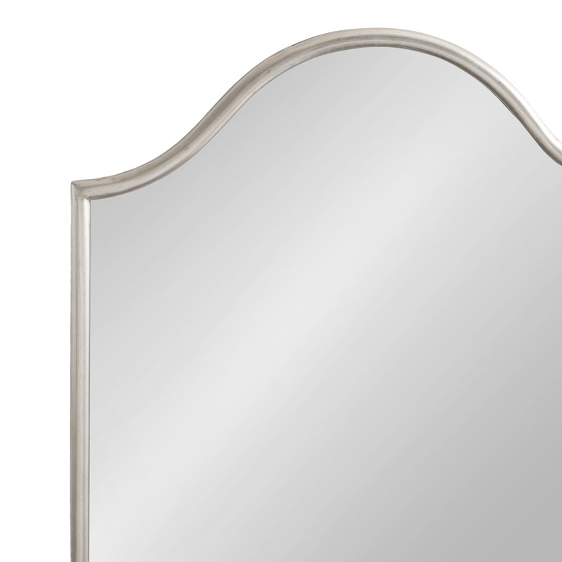 Miroir mural Fellows, 36 po x 23,62 po, Argent argent
