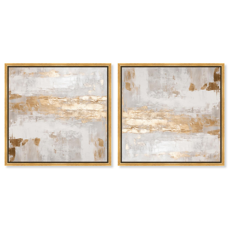 Veins of Luxury IV, H 21 po x l 21 po, Cadre doré