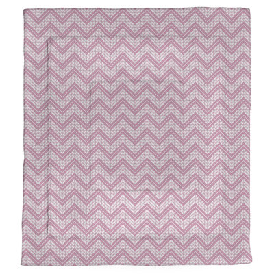 Rhonda Cheval Polyester Chevron / Zig Zag Comforter