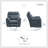 Britain 40" Wide Pillow Top Arm Manual Glider Recliner-1378207834