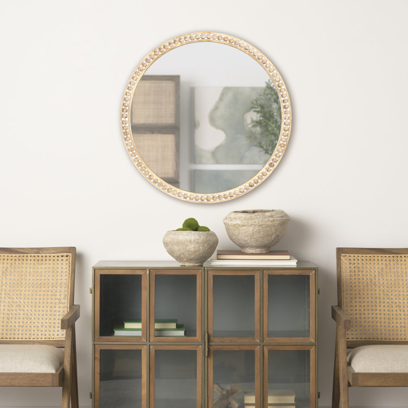 Miroir mural Longino, Brun clair
