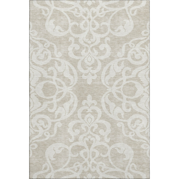 Premium Machine Washable Prisco Beige Rug