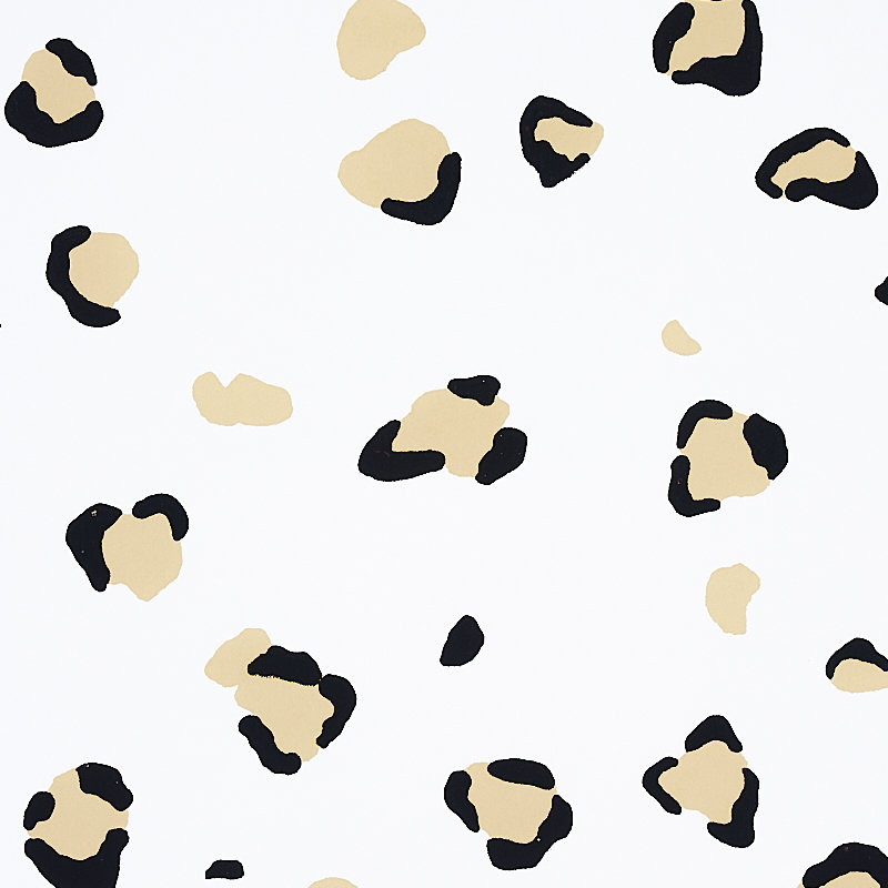Papier peint sauvage Schumacher x Cristina Buckley, Safari ivoire