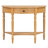 TREXM Farmhouse Half Moon Console Table With Drawer & Shelf - Rustic Accent Table, Sofa Table For Entryway, Living Room, Hallway And Foyer-744149603