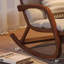 Chaise berçante en bois massif