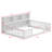Floor Bed With Side Bookcase,Shelves,Guardrails-415663453