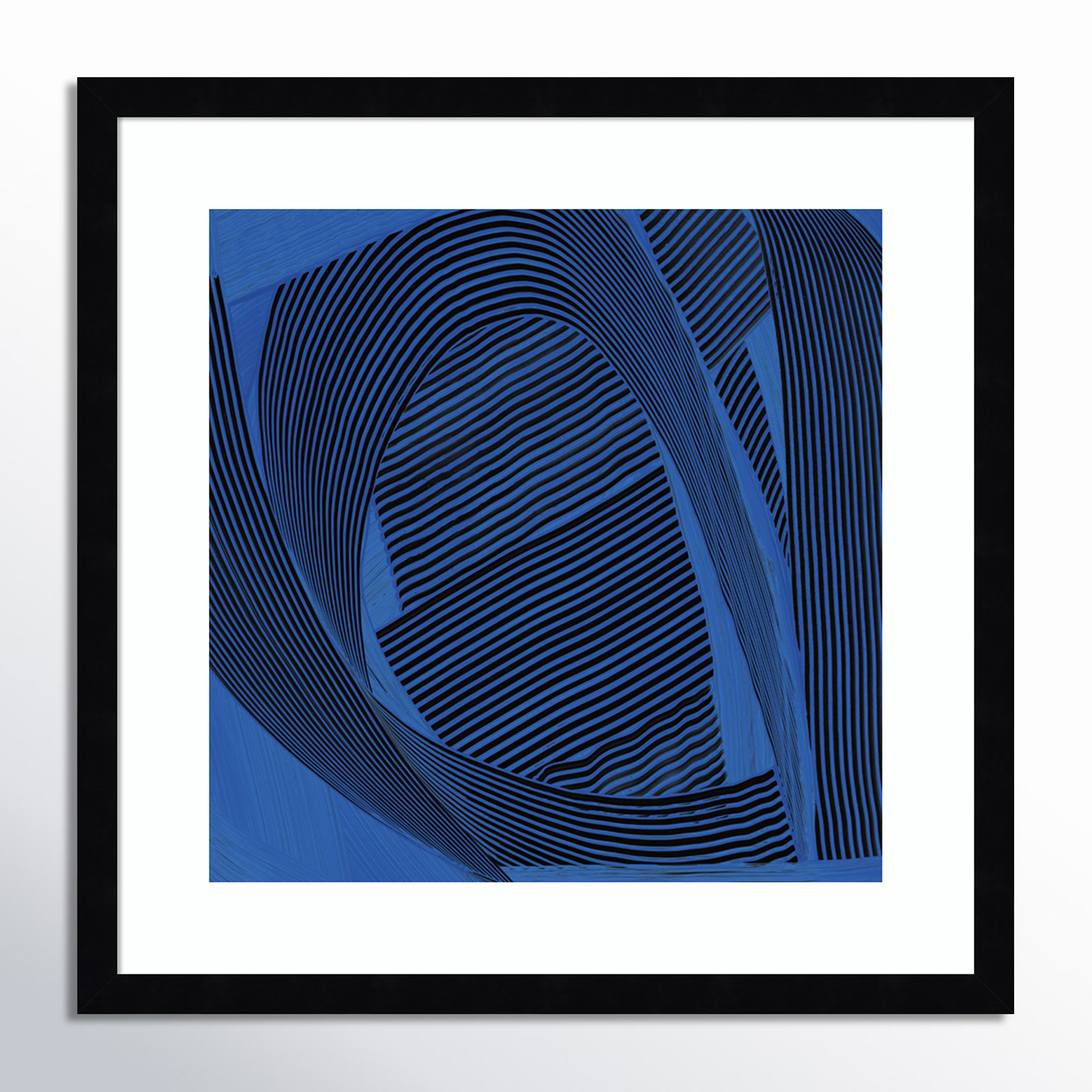 Weaving I by Mike Schick, Black Framed Paper, 19.12" H x 19.12" W x 0.88" D