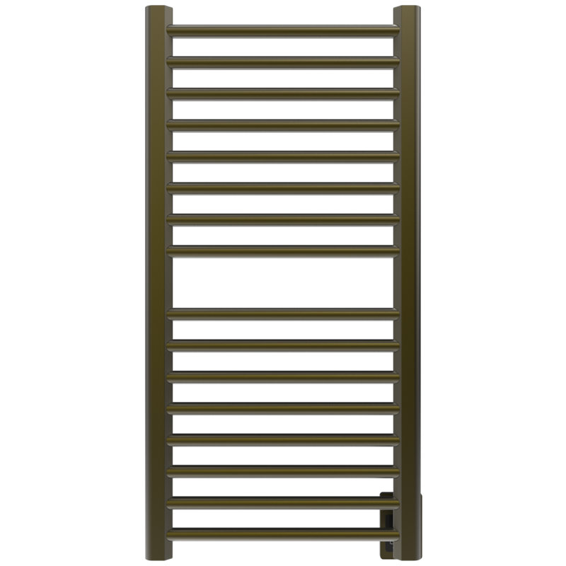 Chauffe-serviettes électrique mural Sirio (contrôleur non inclus), H 42,63 po x l 21,5 po x P 4 po, Bronze brossé
