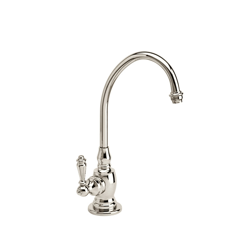 Hampton Cold Only Filtration Faucet - Lever Handle, Polished Nickel, Level