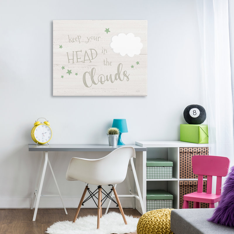 Tête dans les nuages, art mural sur toile par Natalie Carpentieri, H 30 po x l 40 po
