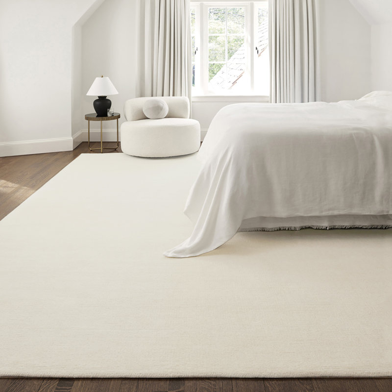 Mystique Solid Colour Wool Hand Made Area Rug, Rectangle 183 x 274 cm