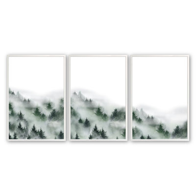 «Majestic Mist», impression sur papier 3 pièces