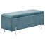 Baringer Velvet Upholstered Bench with Flip Top-1151232897