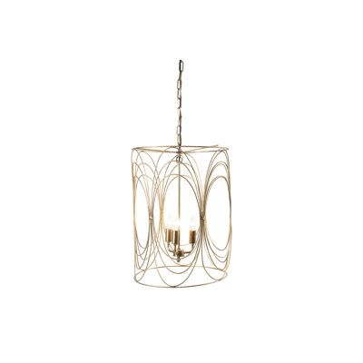 Art Deco Swirled Wire Ceiling Light