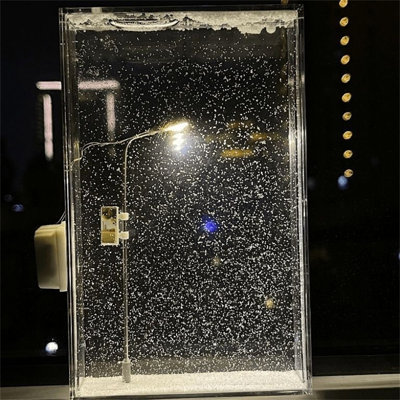 Night Light Snowy Night Flowing  Night Light Snow Scenery Small Street Light Handmades DIY Material Package Gift To Girlfriend And Friend 40ml