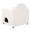 Fauteuil d'appoint pour animaux de compagnie avec coin pour animaux caché et pieds en bois d'acacia-929770373