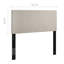 Tête de lit tapissier en tissu de lin Carson Carrington Stryn par Modway-334820819-334820816