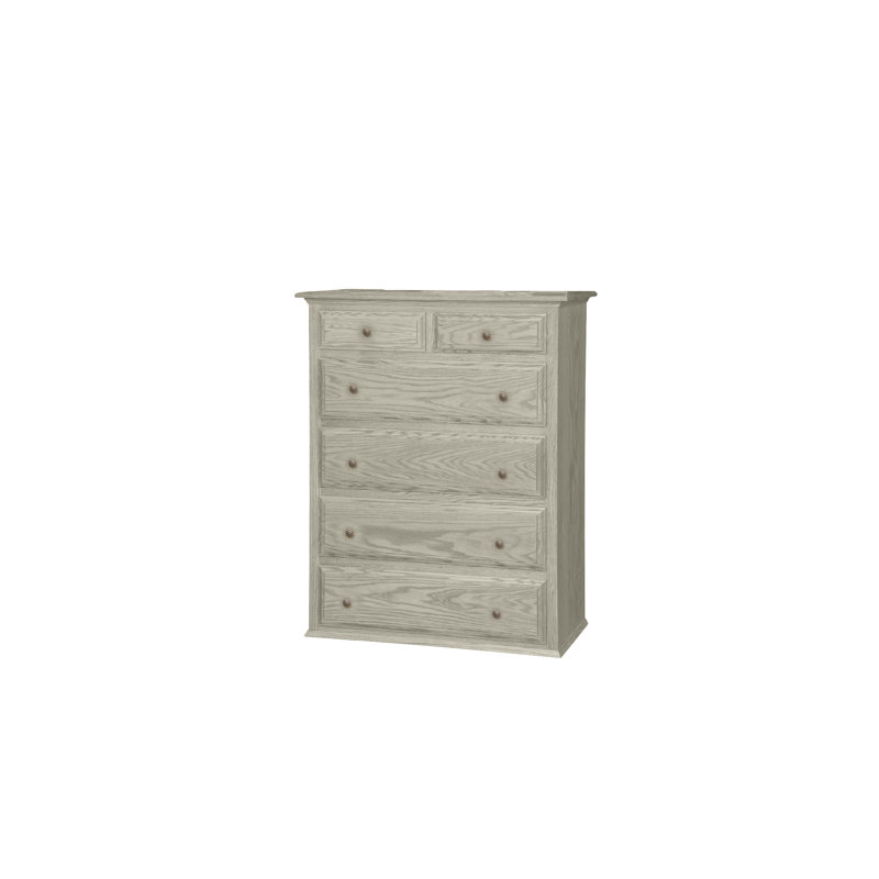 Commode 6 tiroirs Traditional, Blanc doux