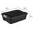 Sterilite Rugged Industrial Stackable Storage Tote w/ Lid, Black