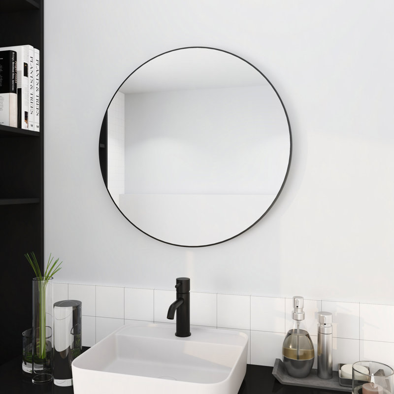 Grand miroir rond 24 po