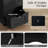 4-Drawer Bathroom Cabinet w/Cut-out Handles Anti-toppling Device Narrow Entryway-561230791