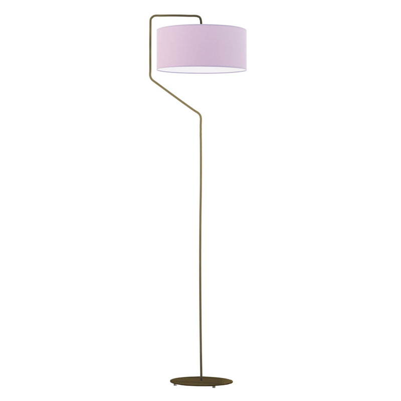 Eleanore 156cm Traditional Floor Lamp, Light Violet