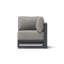 Fauteuil d'angle et table basse carrée Avondale