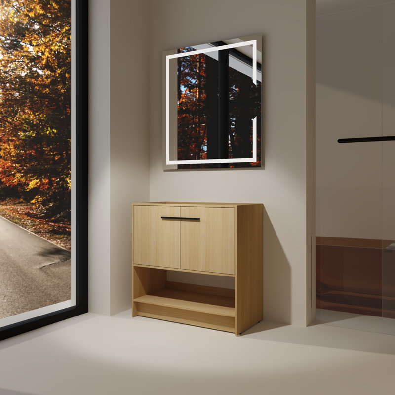 Meuble-lavabo 36 po en contreplaqué de chêne double - évier double, n'inclut pas d'évier., 35" W