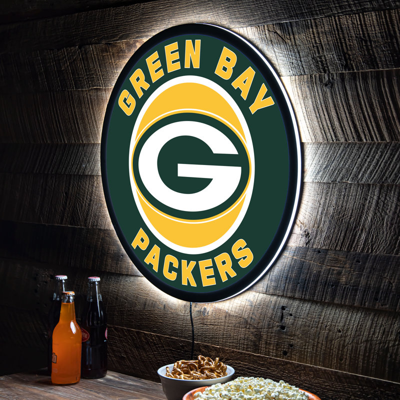 Plaque murale lumineuse NFL, Packers de Green Bay