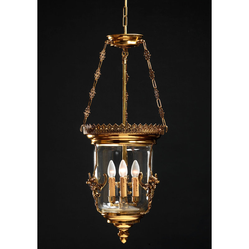 Luminaire suspendu urne unique / remarquable à 4 lumières