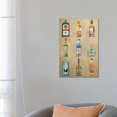 Liquor Bottles - Print on Canvas