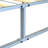 Queen Bed Frame with Storage Headboard and  LED Lights Metal Platform with Charging Station