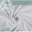 1PC Sage Green Leaf Plant Waterproof Bathtub Curtains with Hooks-987360366