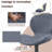 Modern Adjustable Bar Stools Set of 4, Faux Leather Upholstered Swivel Counter Stools, Counter Height Bar Stools with Large Base, Easy 5 Minute Assembly for Kitchen Island-1726767518-1695500782