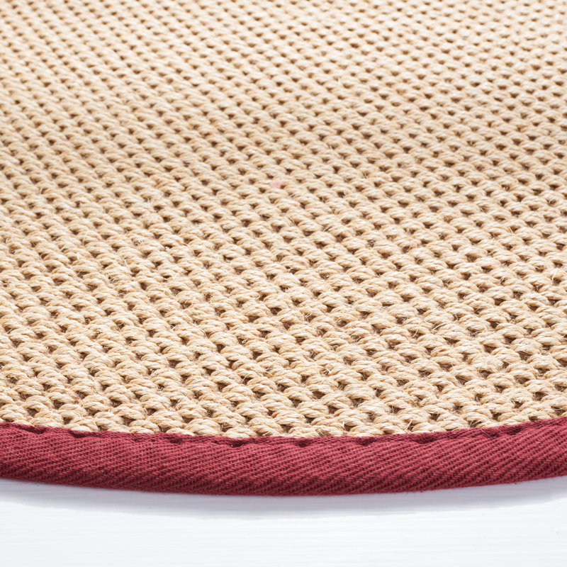 Hillsborough sisal fiber knitted rug, Rond 6 pi