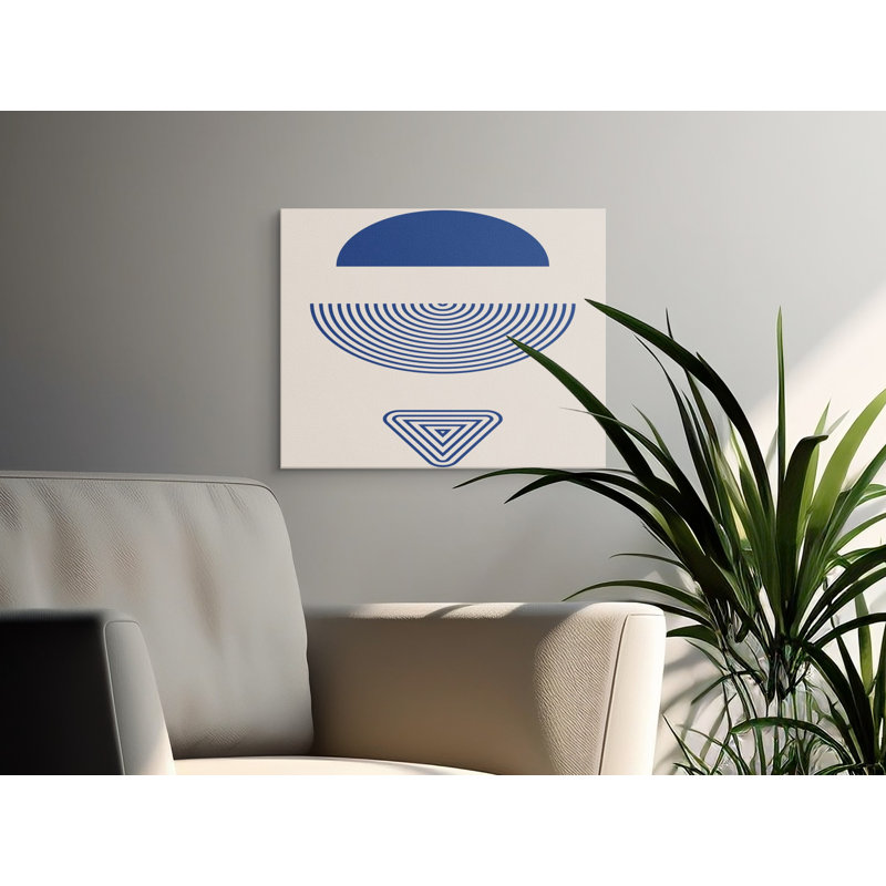 Wrapped Canvas Print Set, 30.48 cm H x 91.44 cm W, Blue