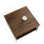 Table basse en bois avec compartiment de rangement ouvert