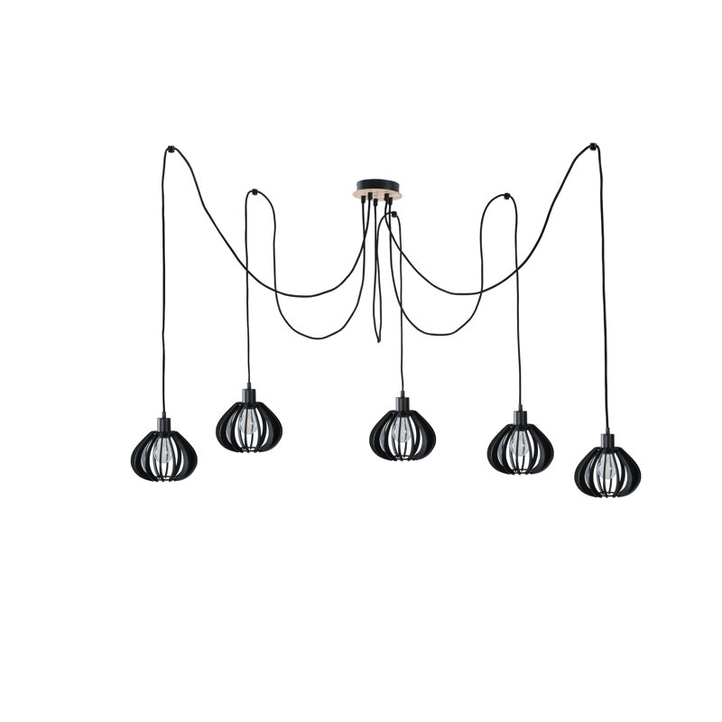 Parma 5 - Light Cluster Pendant, Black