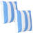 17" Square Outdoor Decorative Throw Pillow Covers - Beach-Bound Stripe-893370262-893370257