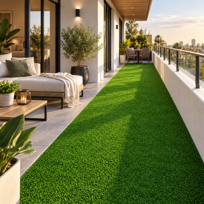 9×12FT Pet Friendly Artificial Grass Turf for Patio, Garden, Balcony