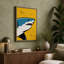 Shark in Yellow Sky Modern - Wrapped Canvas-1917968739-1917968750