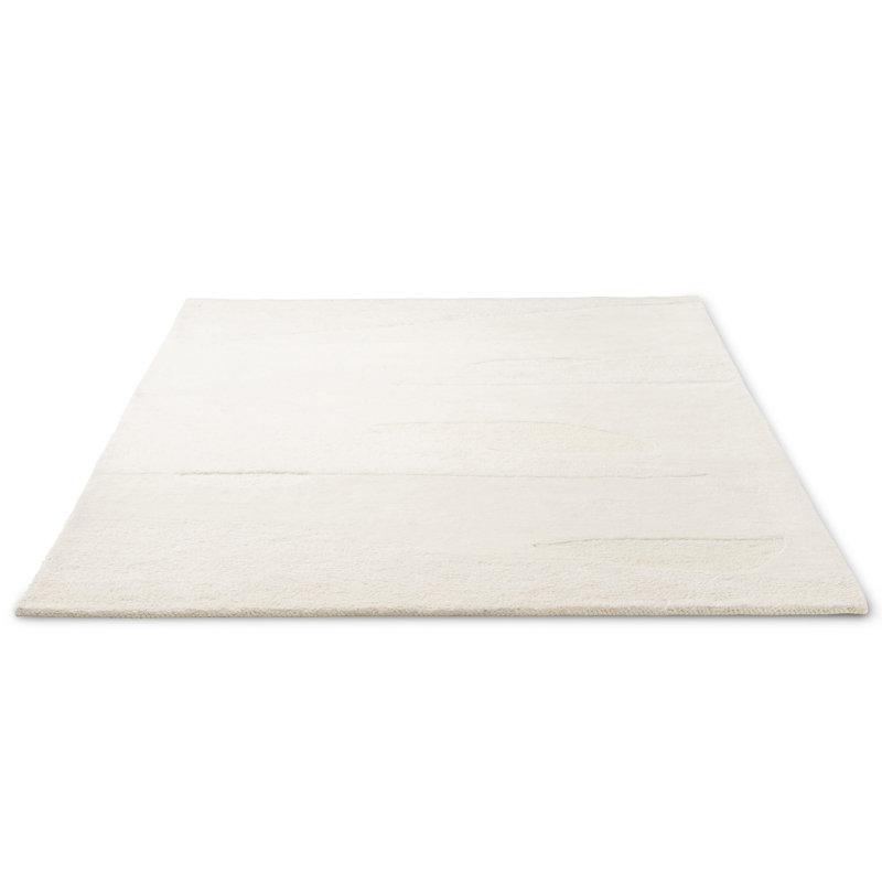 Decor Hand Tufted Wool Area Rug in Beige, Rectangle 4'7'' x 6'7''