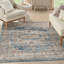 Tapis bleu / ivoire Amalie-624847932