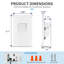Ensemble de 12 lumières à DEL 5CCT | Éclairage imperméable intérieur / extérieur pour escaliers, greniers, sous-sols et parcs | Aluminium durable, durée de vie de 50 000 heures