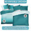 Geometric Polycotton Duvet Cover Set with Matching Pillowcases - Soft, Durable, Comfortable Unisex Bedding-607935513-607935506