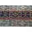 Small Blue Turkish Patchwork Rug Ideal for Door Mat or Vintage Decor Accent