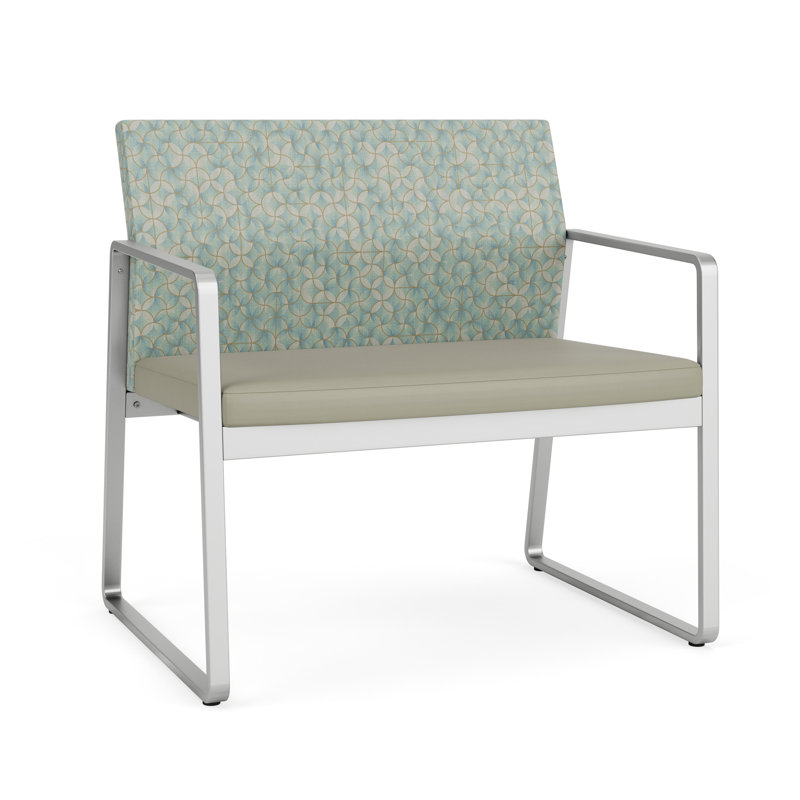 Fauteuil de bureau Gansett, Argent, Back-Kaleidoscope Foam/Seat-Sentry Watchtower