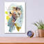 Art mural en verre Wrought Studio «Past Self» par Linden Eller-1953605335