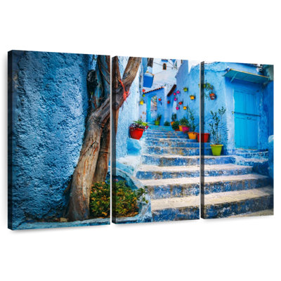 Sebbie Chefchaouen Blue Stairs
