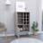 Zamna L Bar Single Door Cabinet, Eight Built-in Wine Rack, Four Legs, Living Room